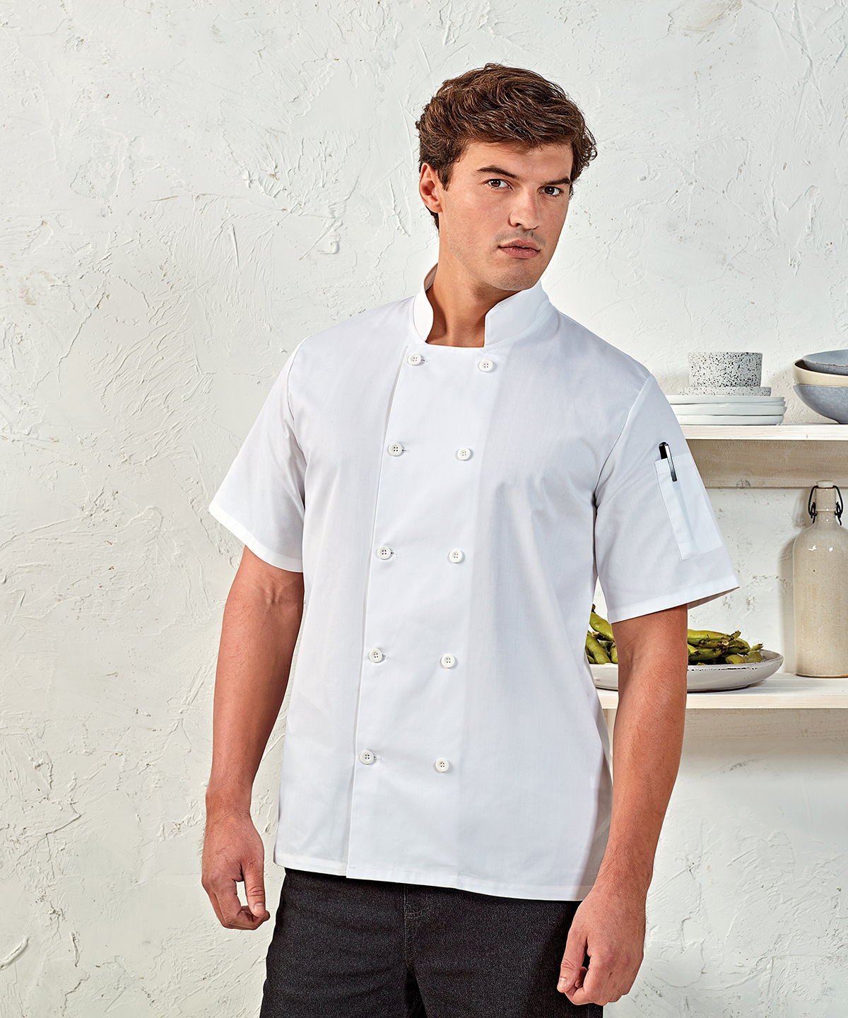 SHORT SLEEVE CHEFS JACKET