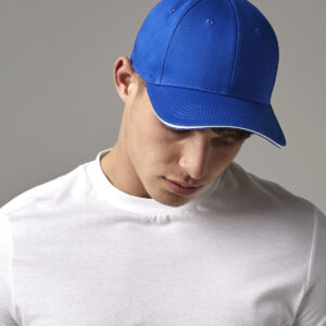 EarthAware classic organic cotton 6-panel cap  sandwich peak