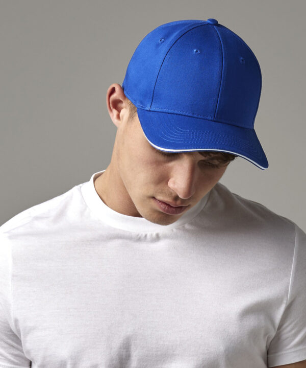 EarthAware classic organic cotton 6-panel cap  sandwich peak