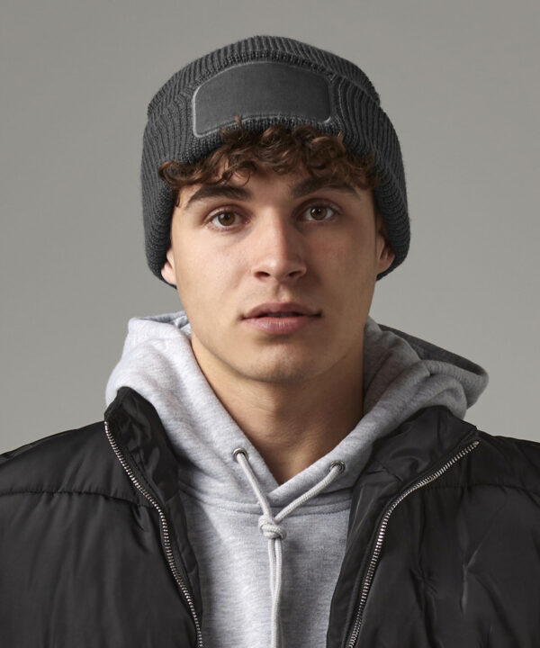 Thinsulate patch beanie