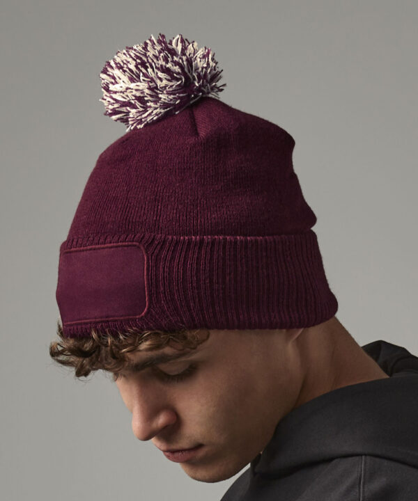 Snowstar patch beanie
