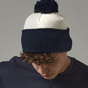 Snowstar two-tone beanie