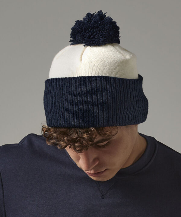 Snowstar two-tone beanie