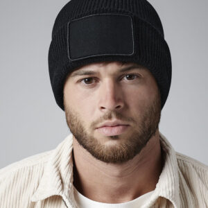 Removable patch Thinsulate beanie