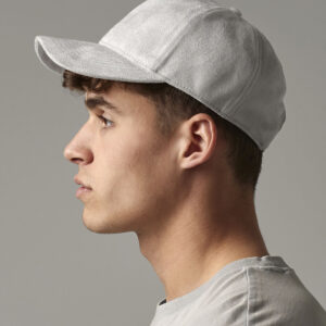 Faux suede 6-panel cap