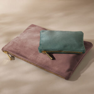 Velvet accessory pouch
