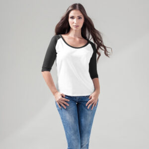 Women's  contrast raglan tee