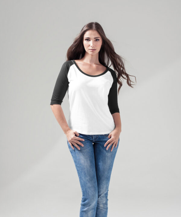 Women's  contrast raglan tee
