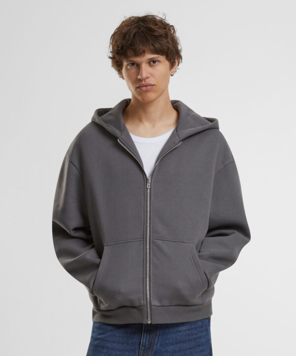 Fluffy zip hoodie