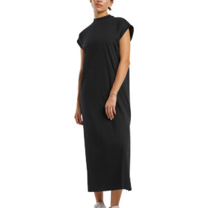  Women's long extended shoulder dress
