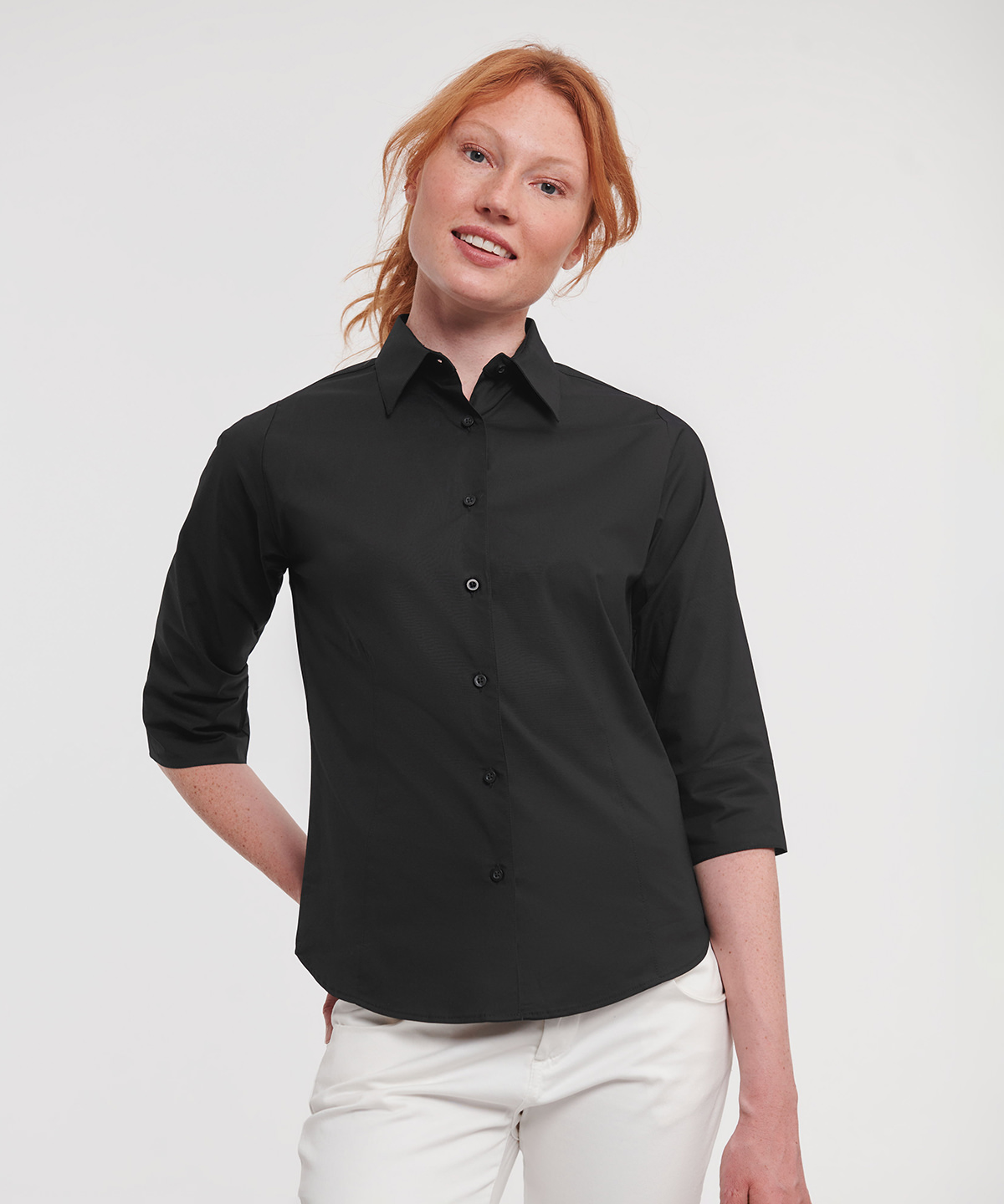Women's  sleeve easycare fitted shirt