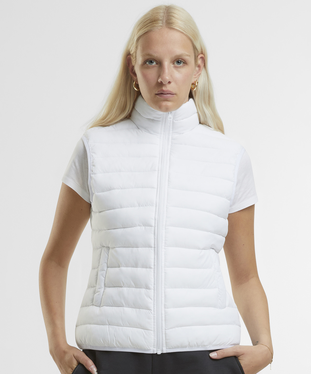 Womens light puffer vest
