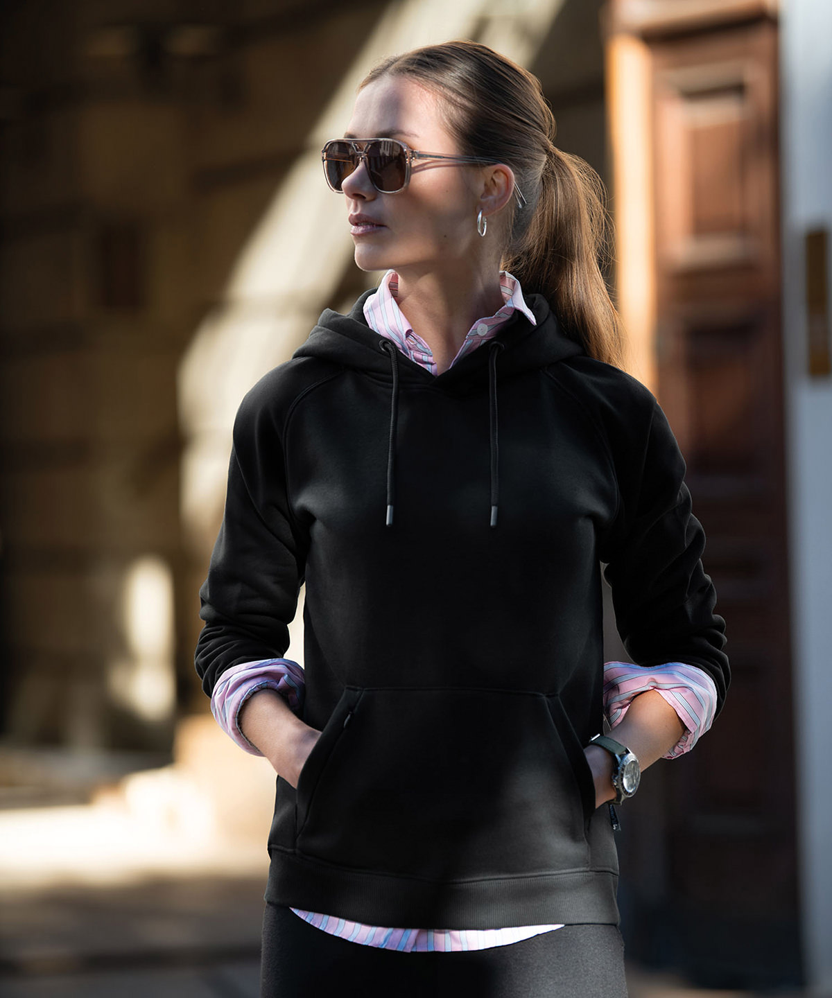 Womens Fresno  casual hooded sweatshirt