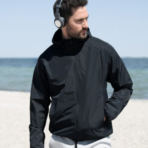 Carmel  minimalistic hooded windbreaker