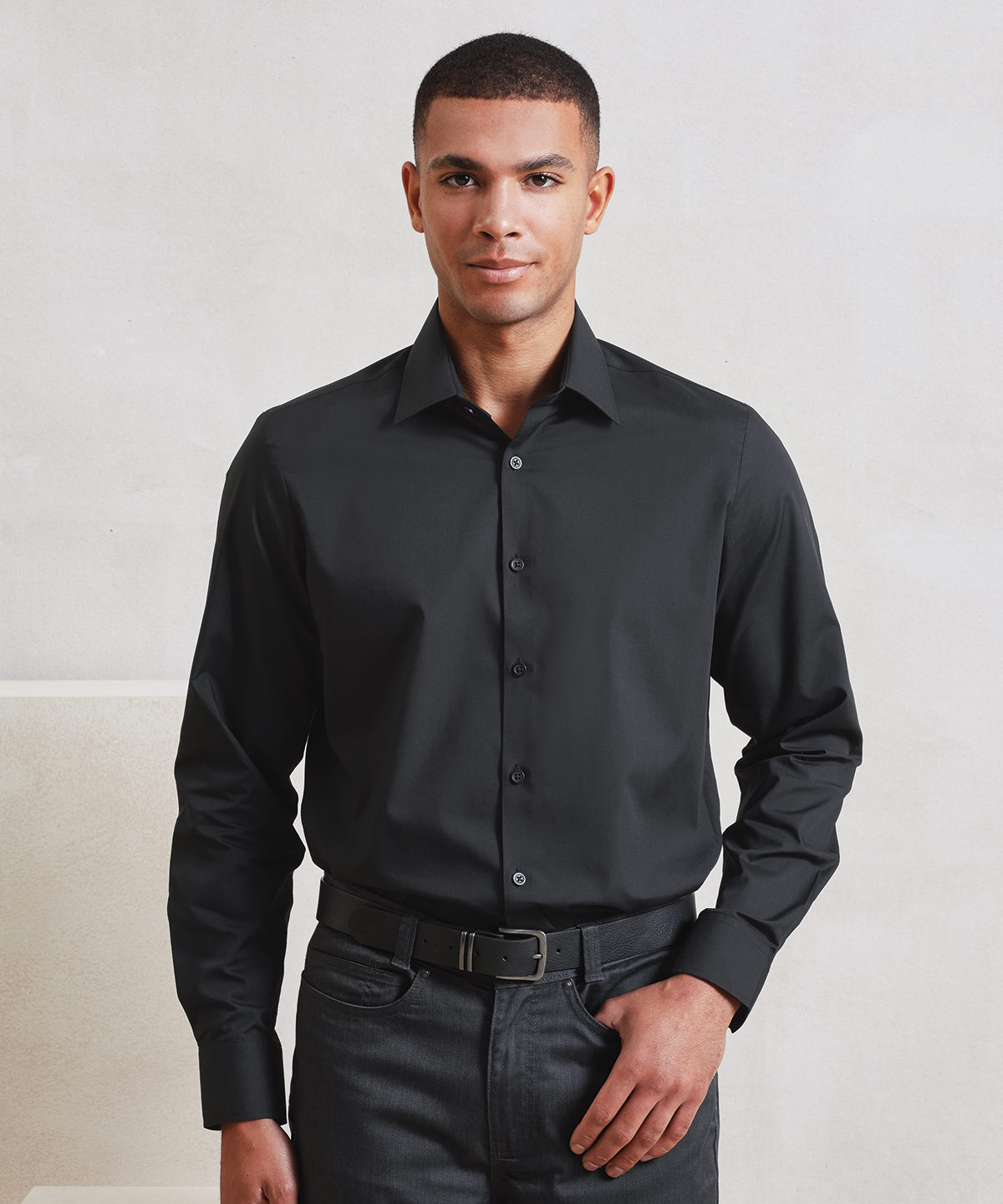 Long sleeve Recyclight poplin shirt