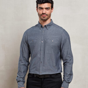 Mens Chambray shirt, organic and Fairtrade certified