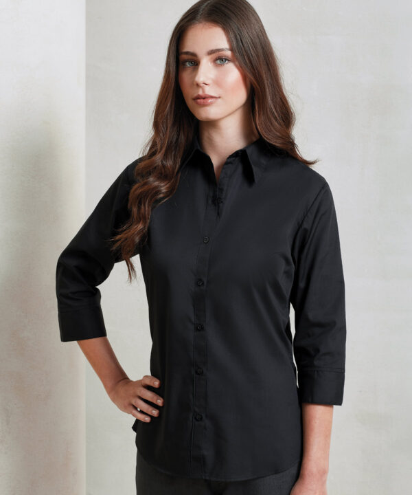 Women's  sleeve poplin blouse