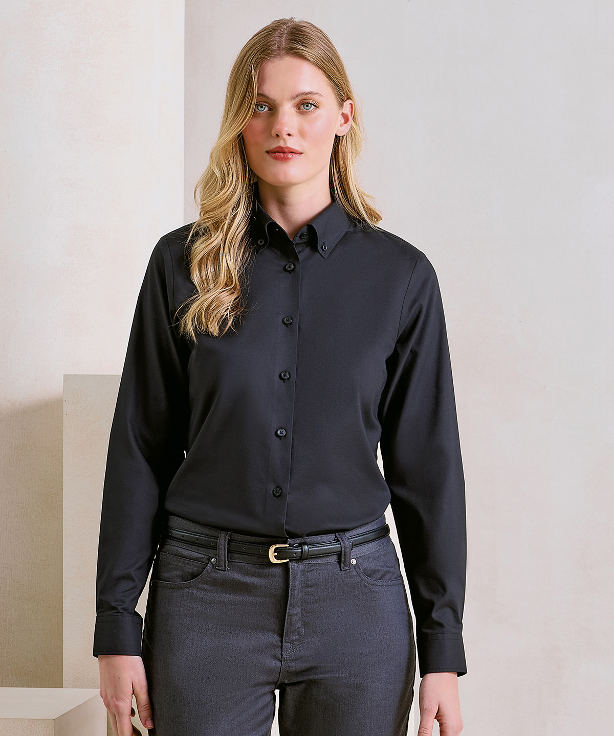 Womens Supreme Oxford long sleeve shirt