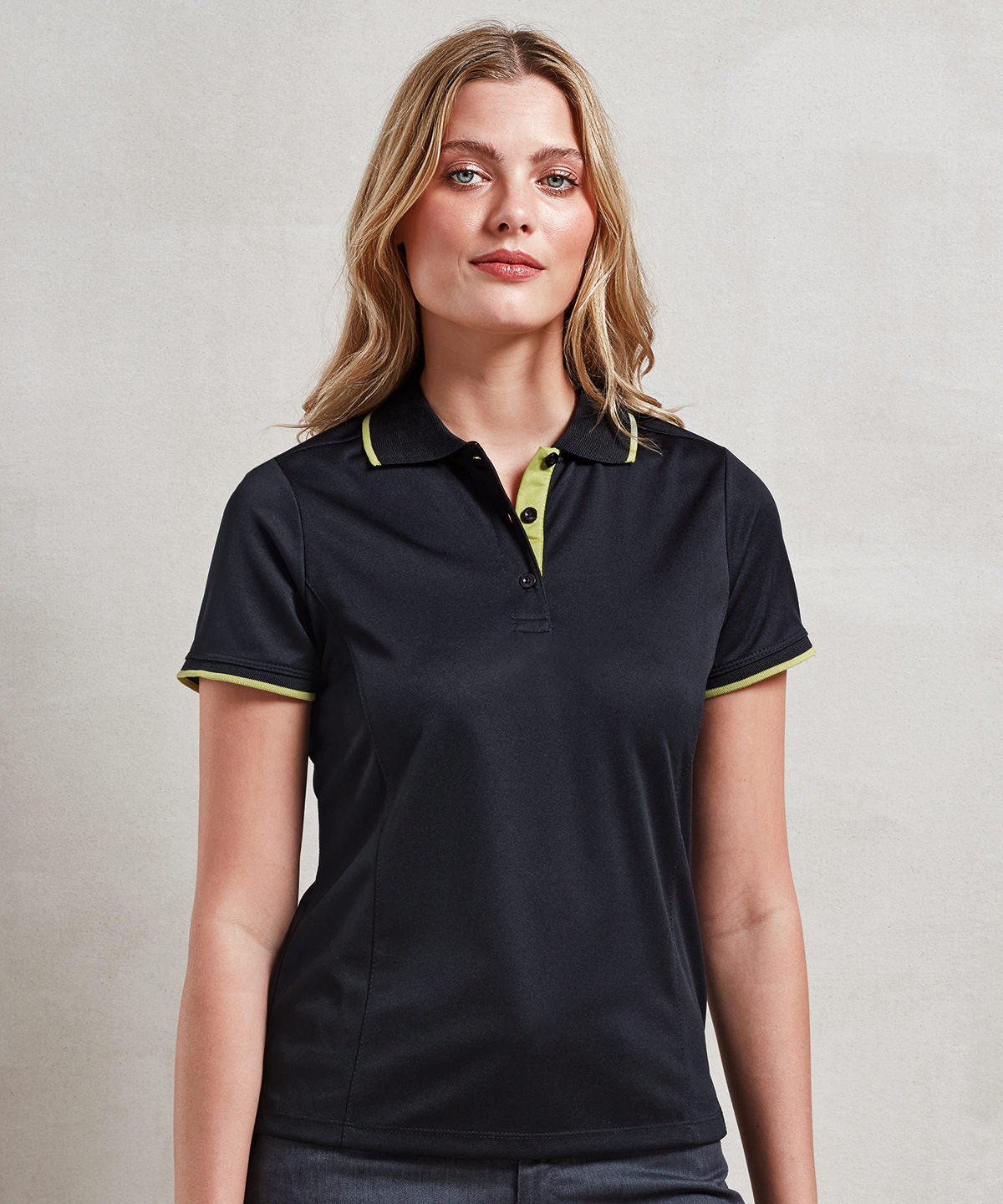 Women's contrast Coolchecker polo