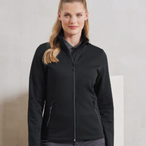 Women's spun dyed sustainable zip-through sweatshirt