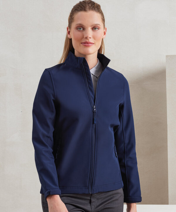 Womens Windchecker printable and recycled softshell jacket