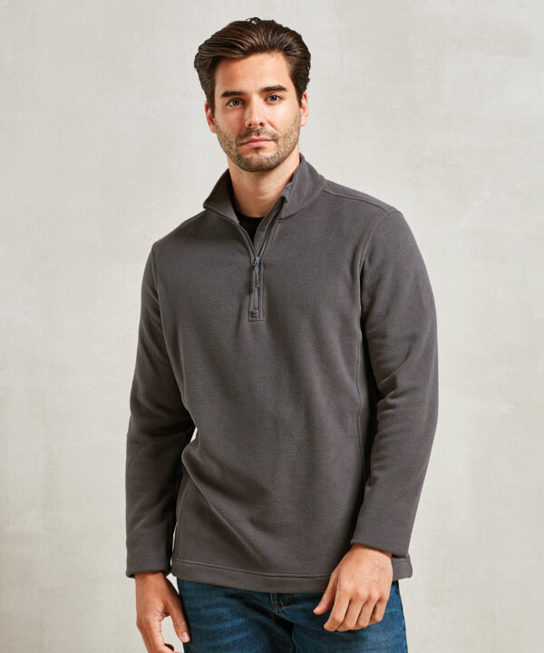 Unisex Recyclight 1/4 zip microfleece