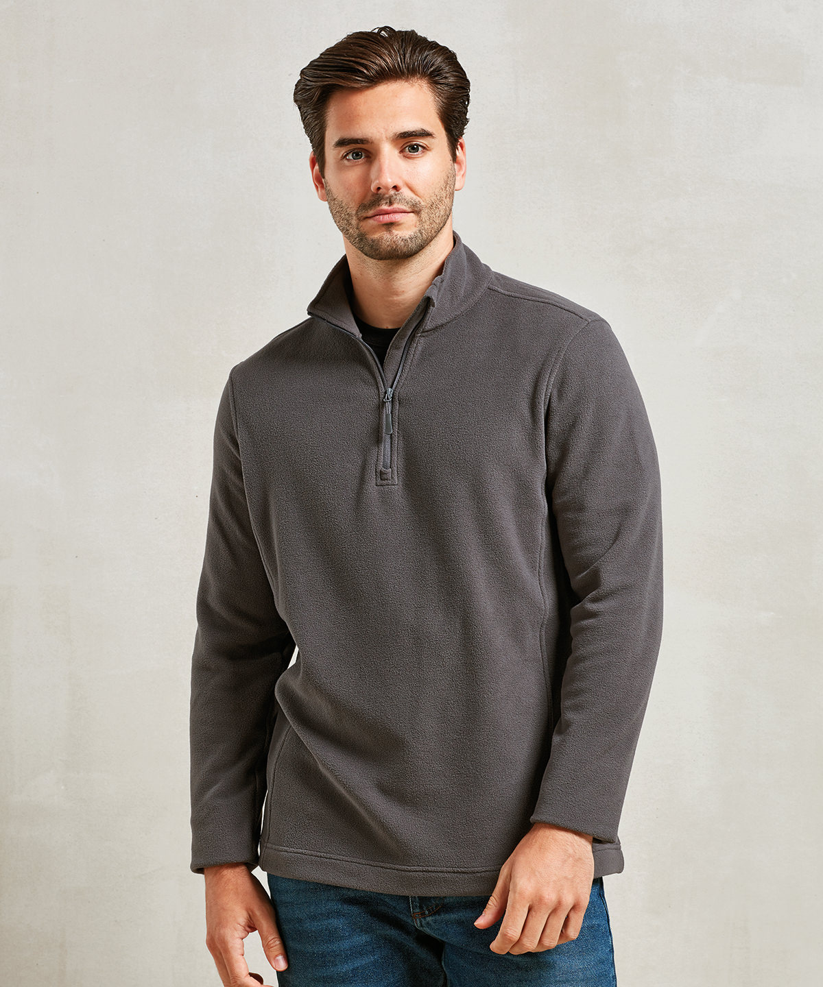 Unisex Recyclight 1/4 zip microfleece