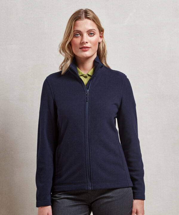 Womens Recyclight full-zip microfleece