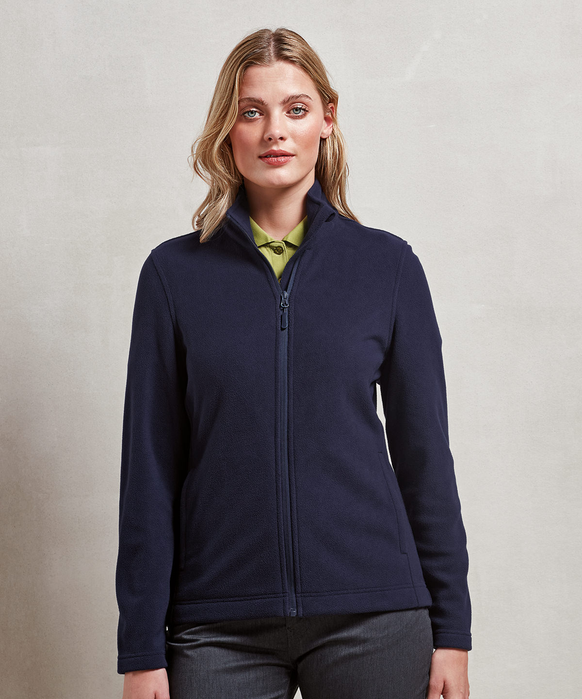 Womens Recyclight full-zip microfleece