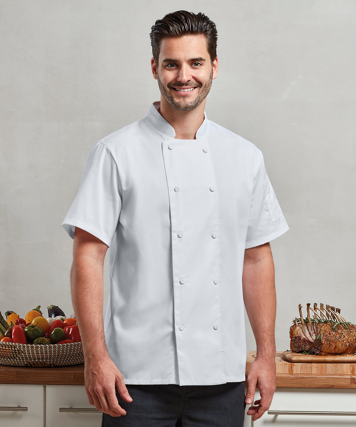 Chefs Coolchecker short sleeve jacket