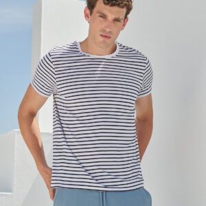 Unisex striped T