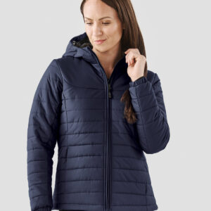 Womens Nautilus quilted hooded jacket