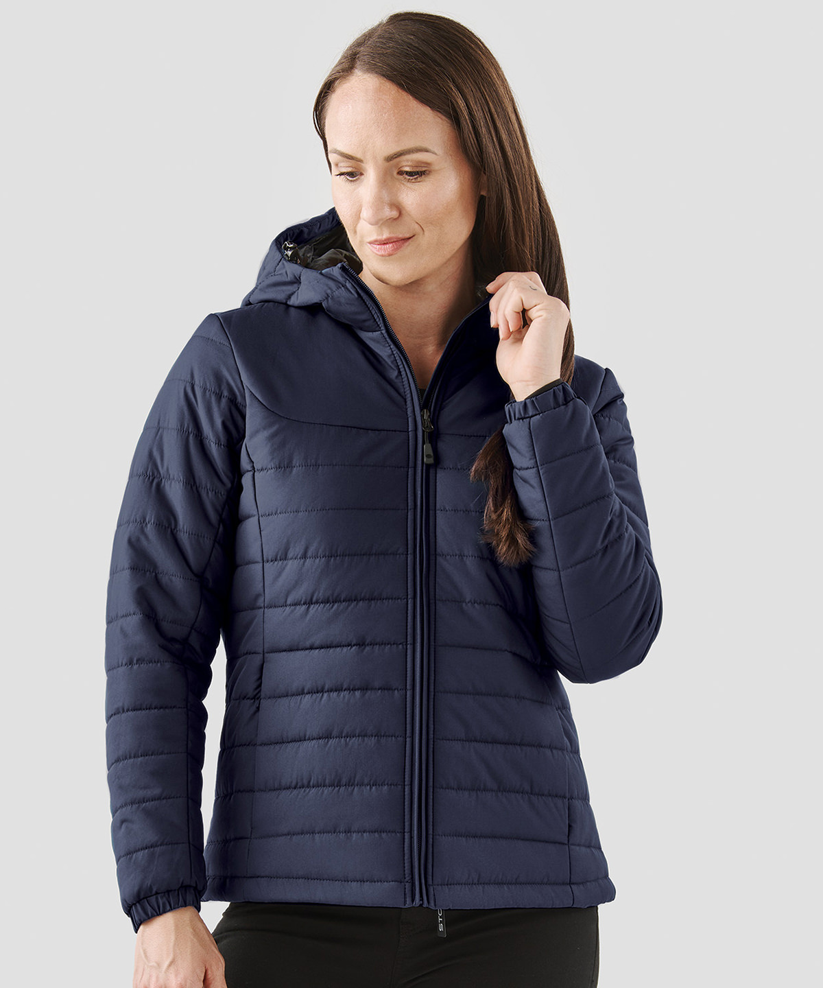 Womens Nautilus quilted hooded jacket