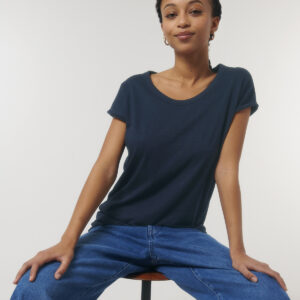 Women's Stella Rounders slub rolled sleeve slub t-shirt (STTW112)