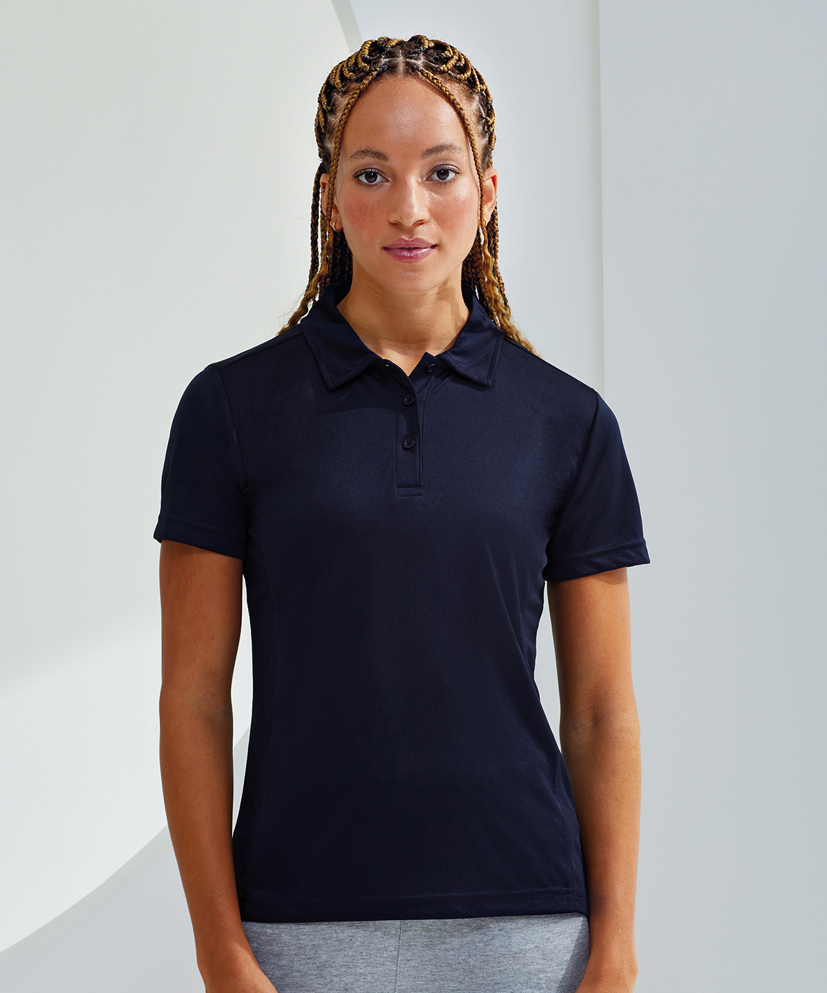 Women's TriDri panelled polo