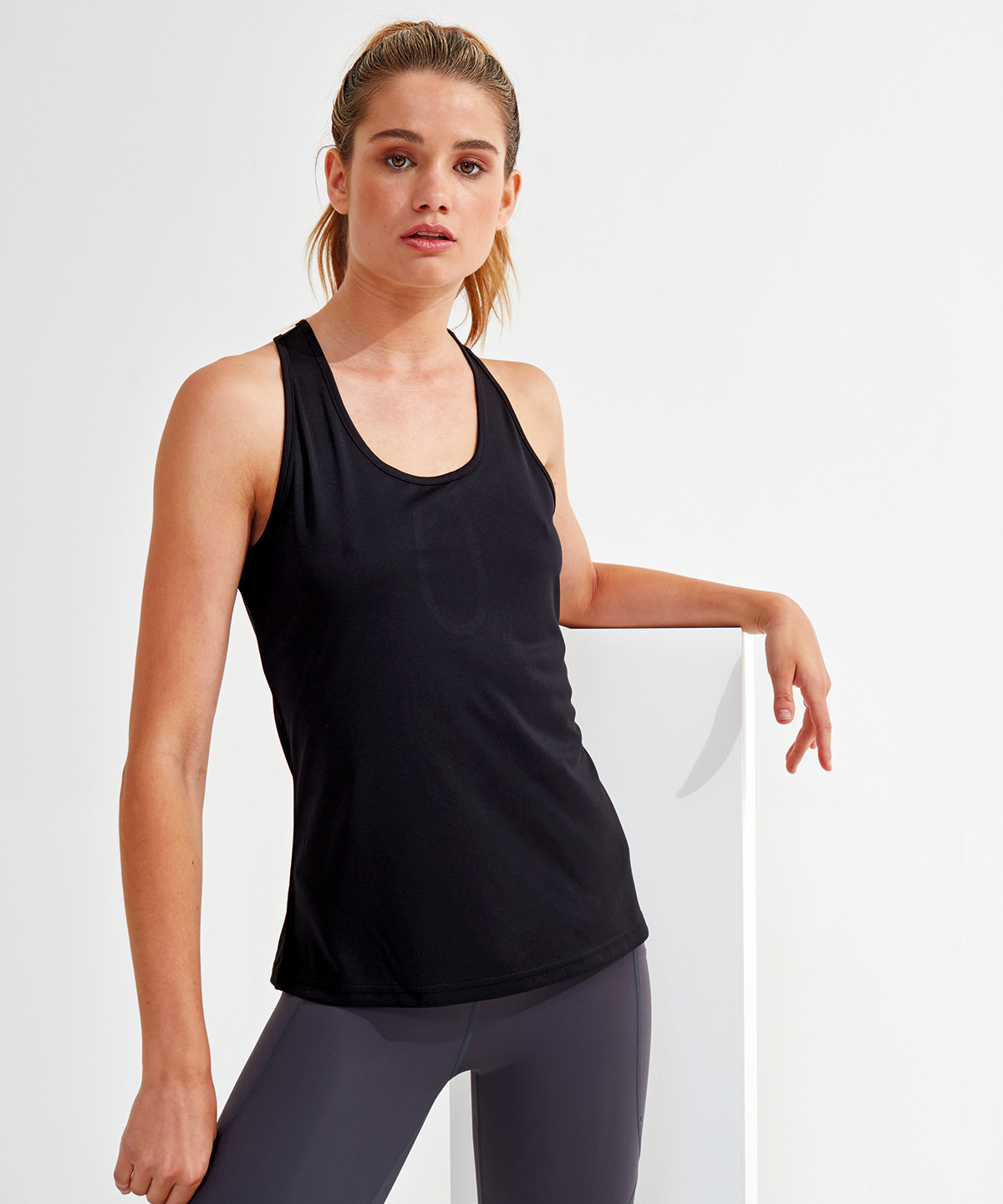 Women's TriDri yoga knot vest