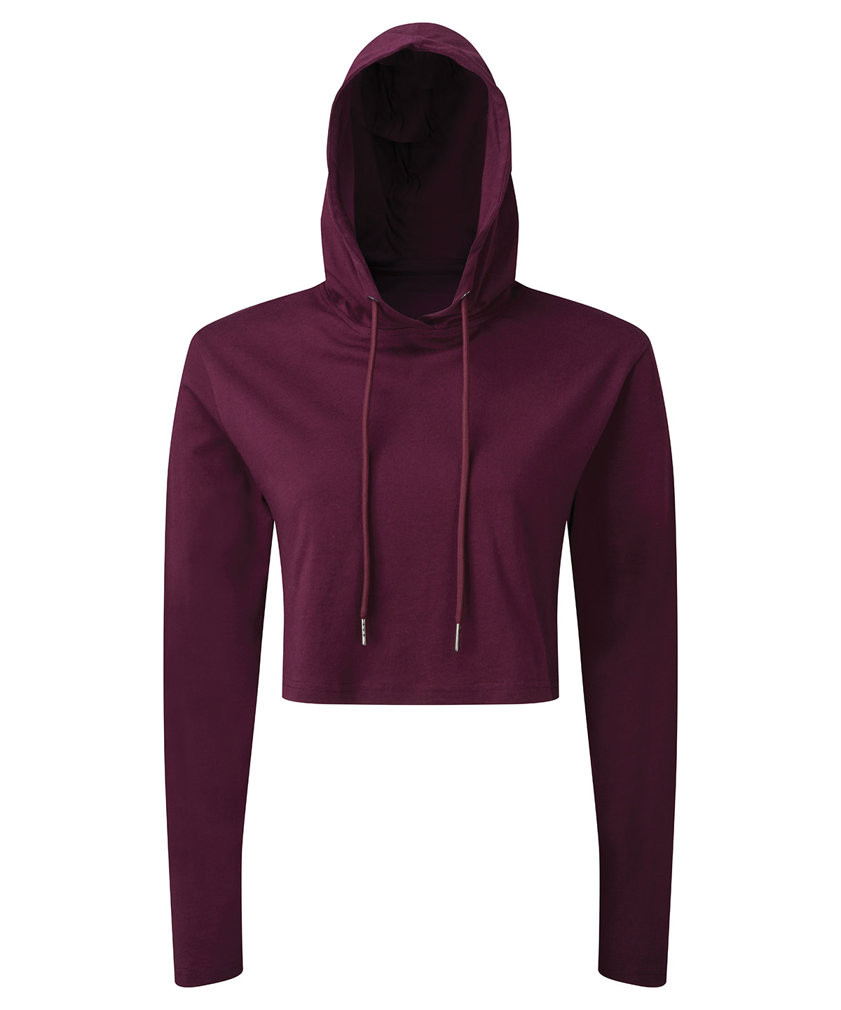 Women's TriDri cropped hooded long sleeve t-shirt