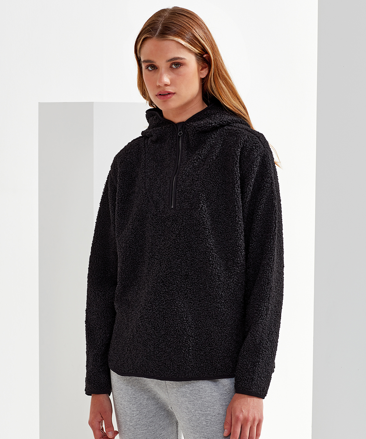 Women's TriDri sherpa ¼-zip hoodie