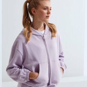 Womens TriDri recycled drawstring full-zip hoodie