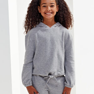 Kids TriDri recycled cropped oversize hoodie