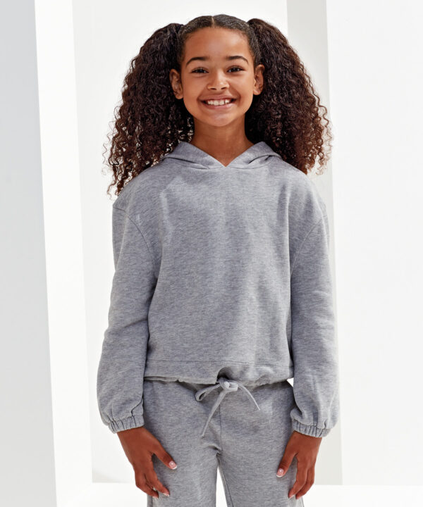 Kids TriDri recycled cropped oversize hoodie