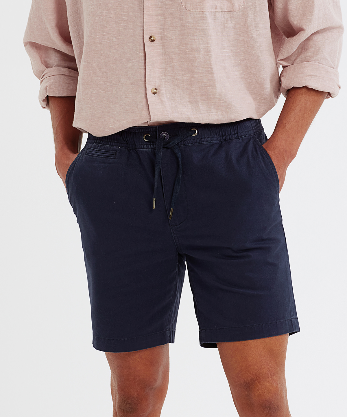 Mens drawstring chino shorts