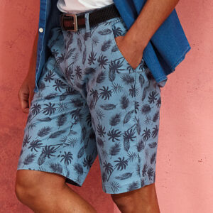 Mens palm print shorts