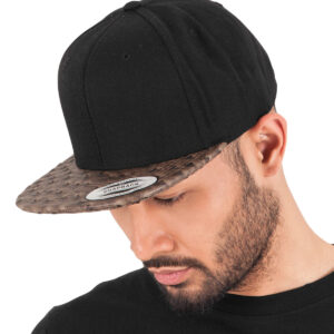 Leather snapback (6089LH)