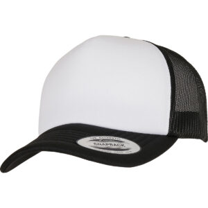 YP Classics curved foam trucker cap  white front (6320W)