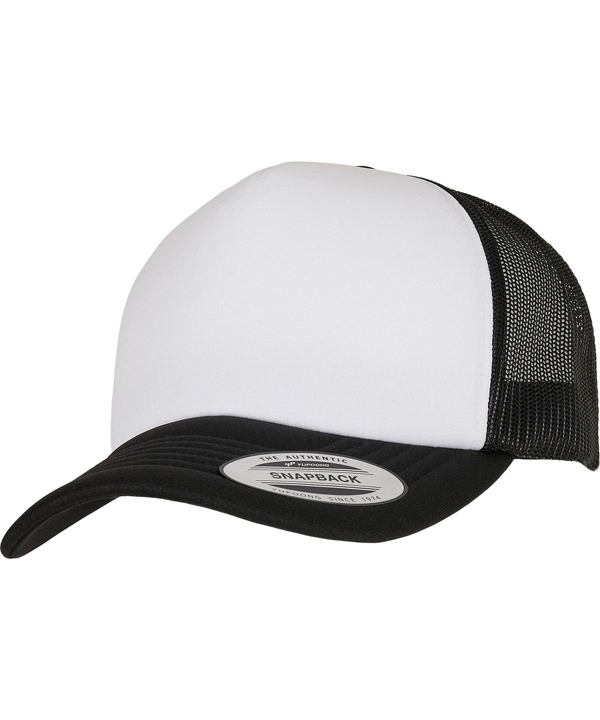 YP Classics curved foam trucker cap  white front (6320W)